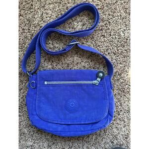 Kipling AC7240-505 Blue Nylon Crossbody Shoulder Bag Zip BLUE JEAN OR ROYAL BLUE